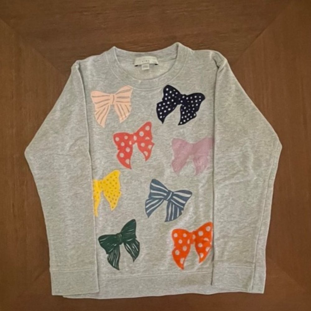 Stella McCartney Kids| girls bow lightweight sweatshirt 8